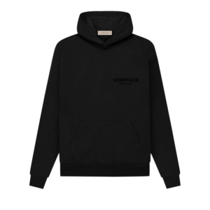 Black Essentials Hoodies